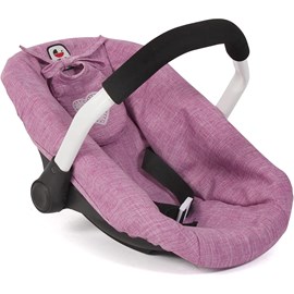 Siège de voiture pour poupées jean rose