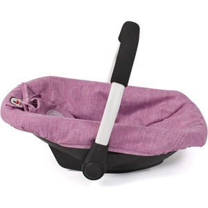 Siège de voiture pour poupées jean rose