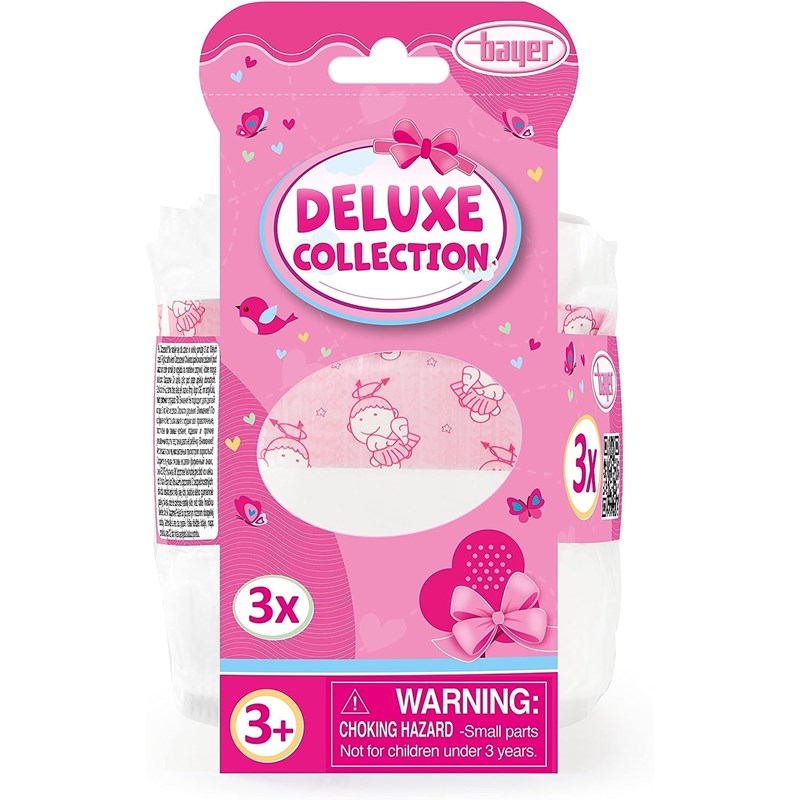 Couches pour poupées lot de 3