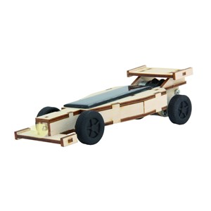Formule 1 solaire en bois avec batterie