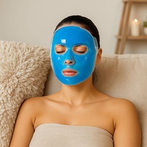 Masque gel soin du visage chaud ou froid