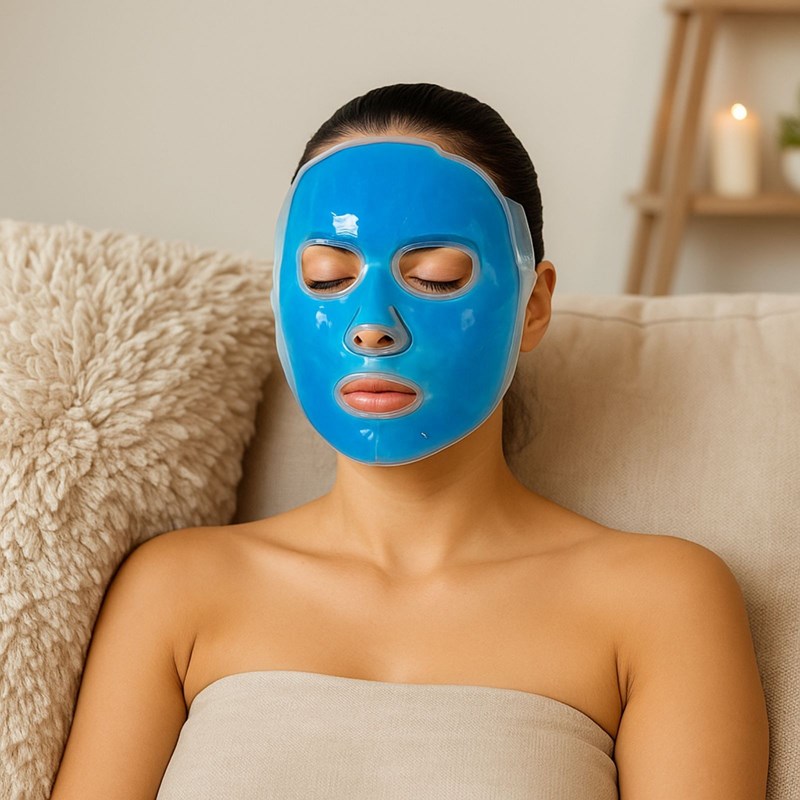 Masque gel soin du visage chaud ou froid