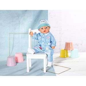Baby born deluxe combinaison en jean pou