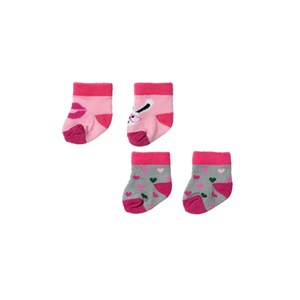 Baby born 2 paires de chaussettes, assor