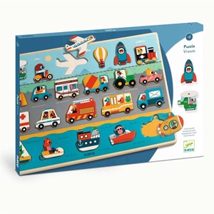 Puzzle en bois puzzlo vroom