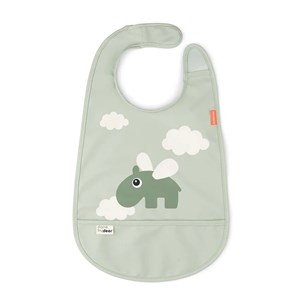 Bavoir avec velcro - happy clouds