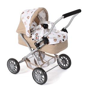 Poussette pour poupée smarty beige avec
