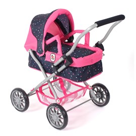 Poussette pour poupée smarty rose bleu m