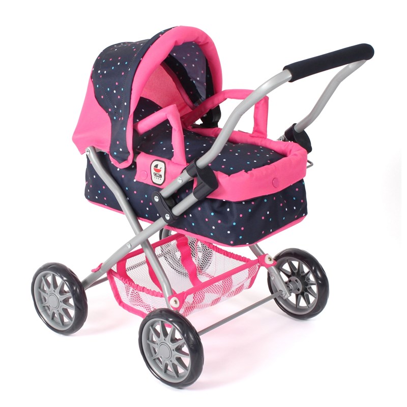 Poussette pour poupée smarty rose bleu m