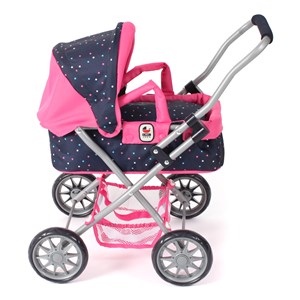 Poussette pour poupée smarty rose bleu m