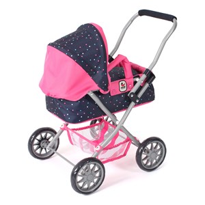 Poussette pour poupée smarty rose bleu m