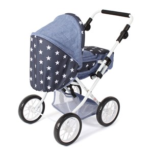 Poussette combinée leni étoiles bleu mar