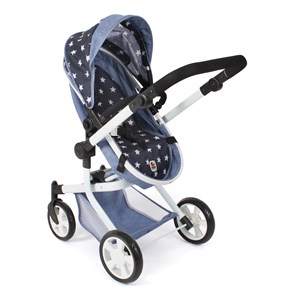 Poussette pour poupée combinée 2 en 1 mi