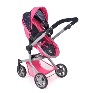 Poussette pour poupée combinée 2 en 1 mi