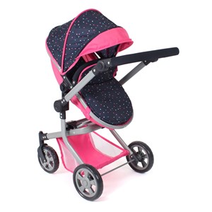 Poussette pour poupée combinée 2 en 1 mi