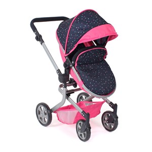 Poussette pour poupée combinée 2 en 1 mi