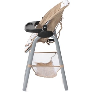 Chaise haute pour poupées beige avec our