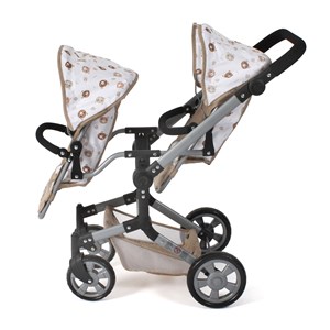 Poussette de poupée linus duo beige avec