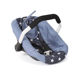 Siège auto pour poupées bleu étoiles