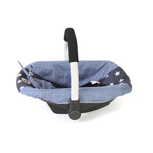 Siège auto pour poupées bleu étoiles