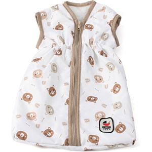 Gigoteuse pour poupées beige avec ourson