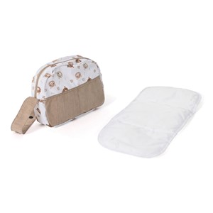 Sac à langer pour poupées ours beige