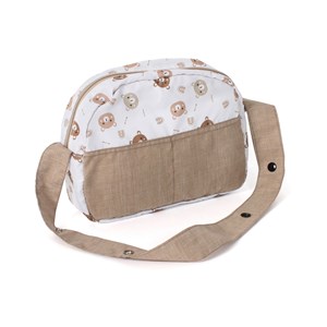 Sac à langer pour poupées ours beige