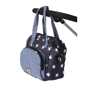 Sac à langer pour poupées bleu marine ét