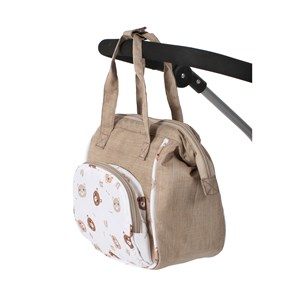 Sac à langer pour poupées ourson beige