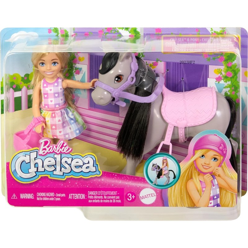 Barbie chelsea et son poney