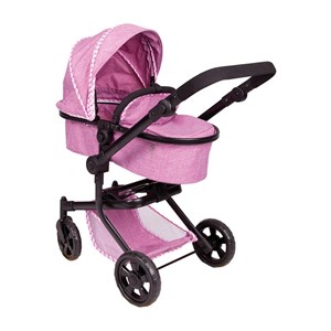 Poussette de poupée 2 en 1 trend fuchsia