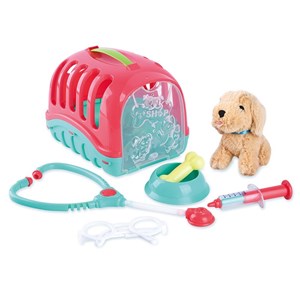 Peluche chien avec boîte de transport 7