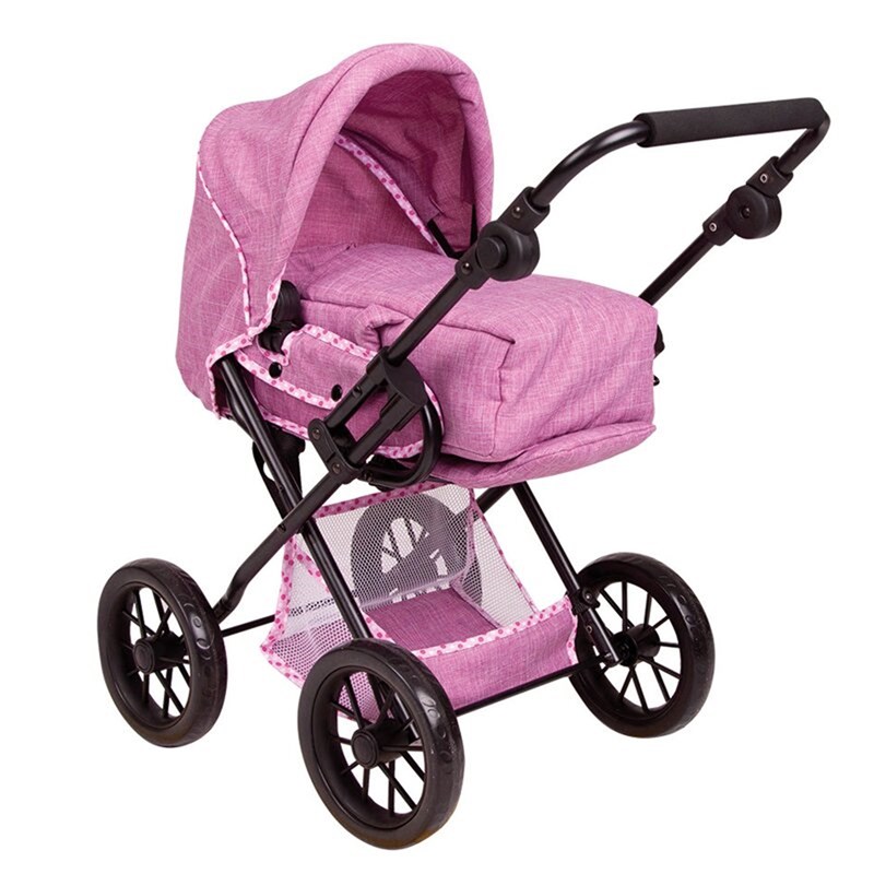 Poussette de poupée fuchsia