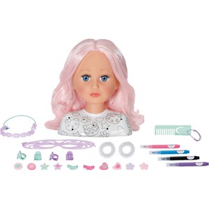 Baby born tête de coiffure créatif