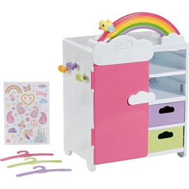 Baby born armoire arc-en-ciel pour poupé