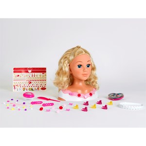 Tête à coiffer princesse coralie rose