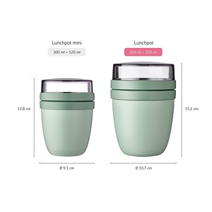 Lunch pot ellipse - nordic blue