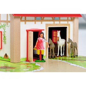 Eichhorn ferme en bois avec accessoires