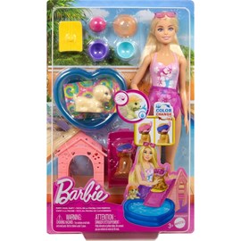 Barbie - coffret piscine des chiots avec
