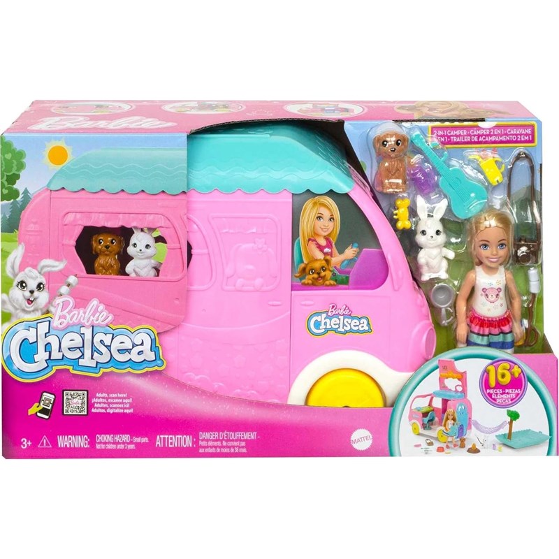 Barbie - coffret barbie camping-car de c