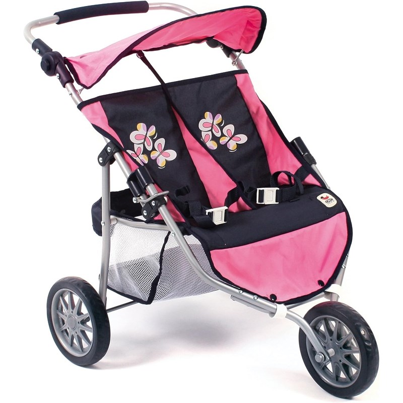 Poussette jogger 3 roues pour poupées ju