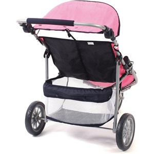 Poussette jogger 3 roues pour poupées ju