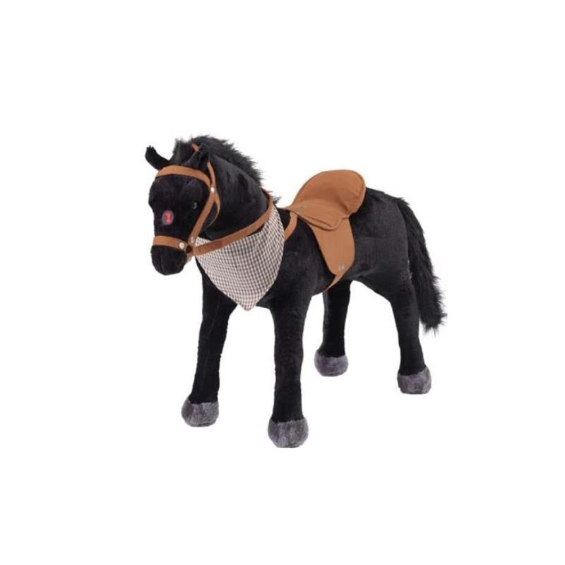 Cheval avec son - cheval noir ross