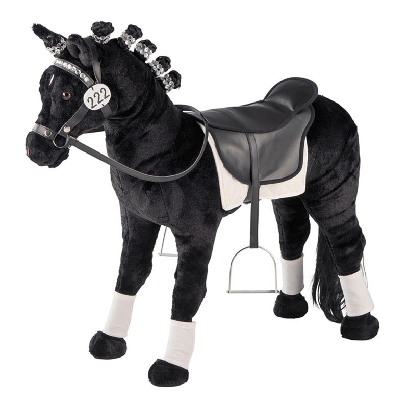 Cheval de dressage en peluche à monter a