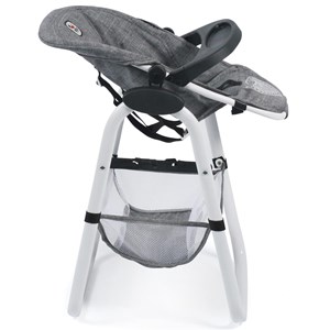 Chaise haute pour poupées jean gris