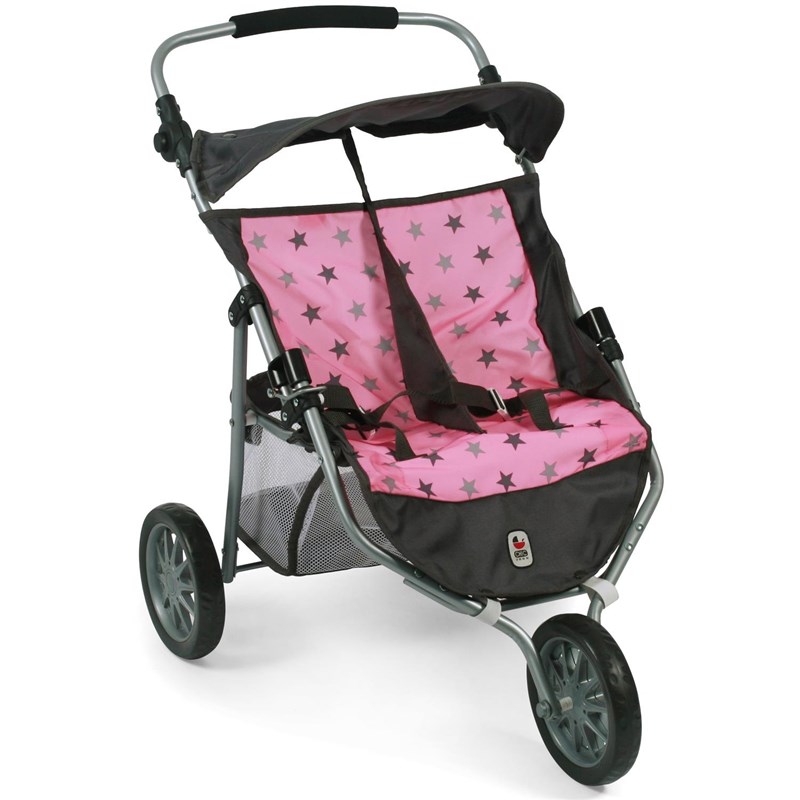 Poussette jogger 3 roues pour poupées ju