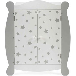 Stars - armoire à poupées, gris