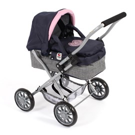 Poussette pour poupée smarty mélange gri