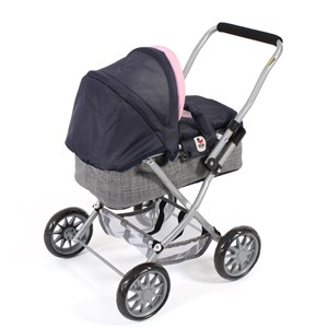 Poussette pour poupée smarty mélange gri