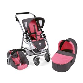 Poussette pour poupées, 3 en 1 emotion -